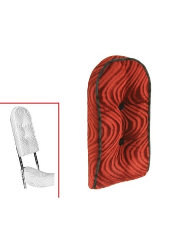 Sissy Bar Back Cushion Velour Red.